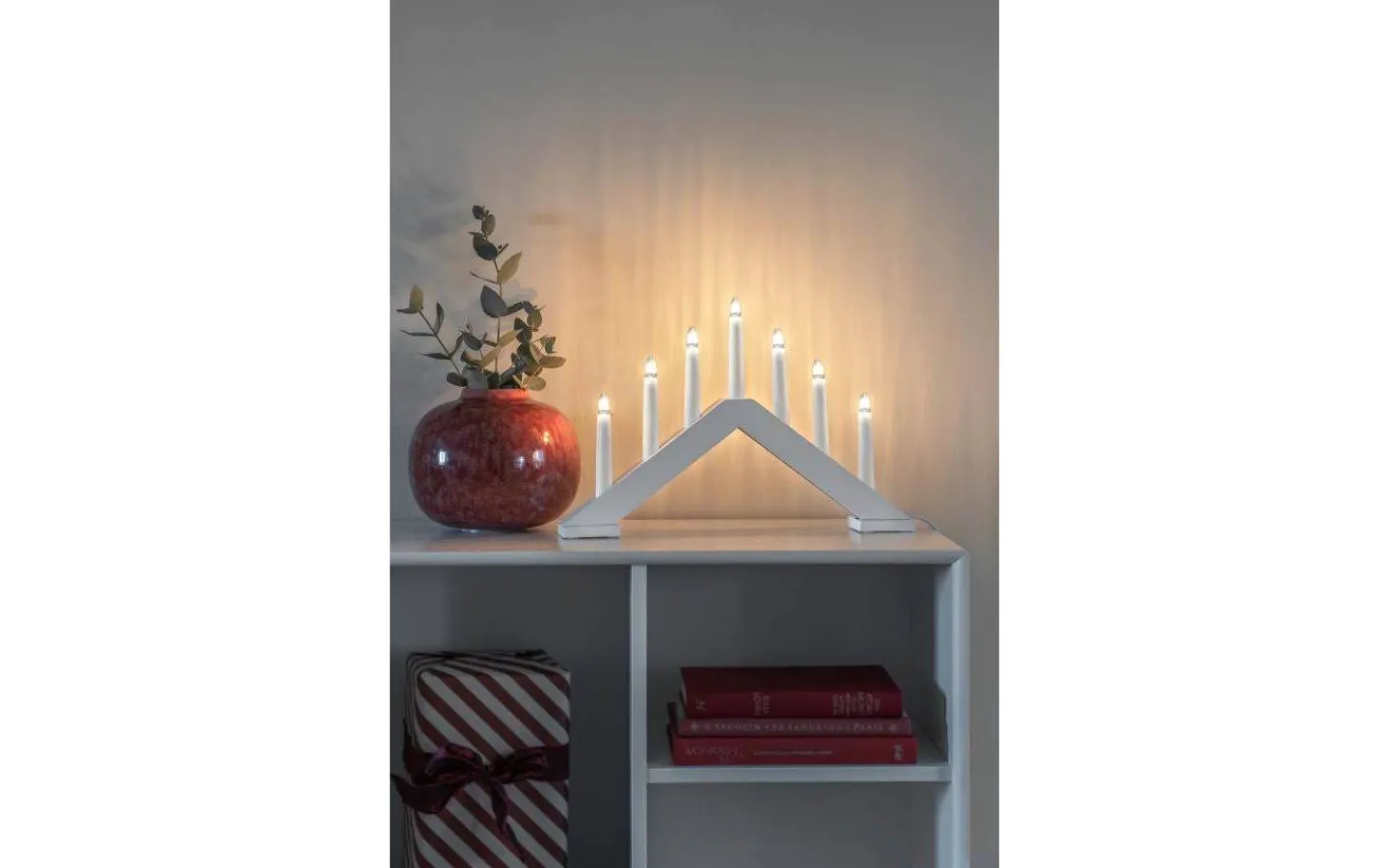 Visa Alla Adventsljusstakar|Adventsljusstakar 0-30 Cm<Konstsmide Zoe Adventsljusstake 27cm Mattvit