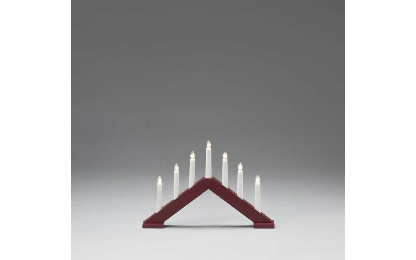 Visa Alla Adventsljusstakar|Adventsljusstakar 0-30 Cm<Konstsmide Zoe Adventsljusstake 7L Mörkröd 27cm