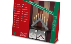 Visa Alla Adventsljusstakar|Adventsljusstakar 0-30 Cm<Konstsmide Zoe Adventsljusstake 7L Mörkröd 27cm