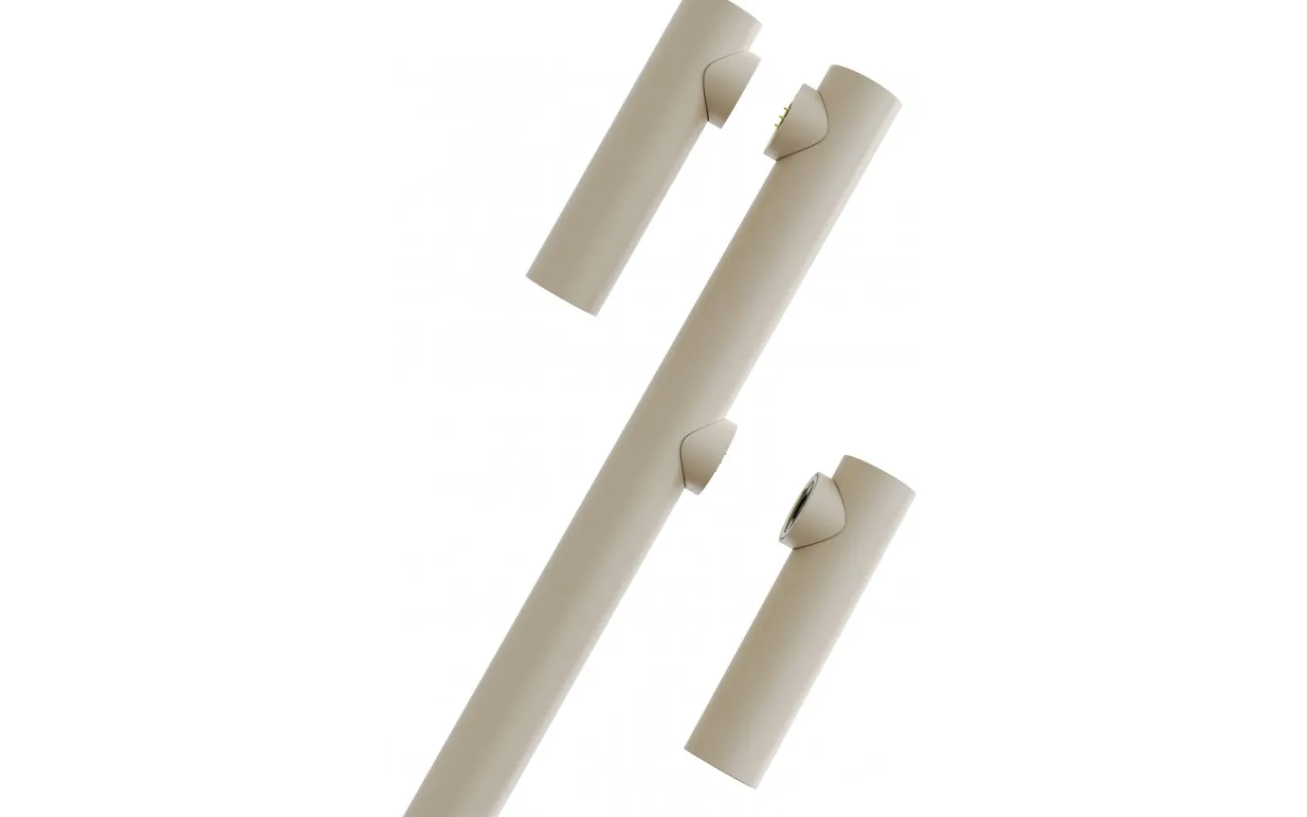 Allmänbelysning|Uppladdningsbara Lampor Utomhus<Ubiqua Lighting Zoom Twin Floor Batterilampa 120cm 3000K Sand IP54