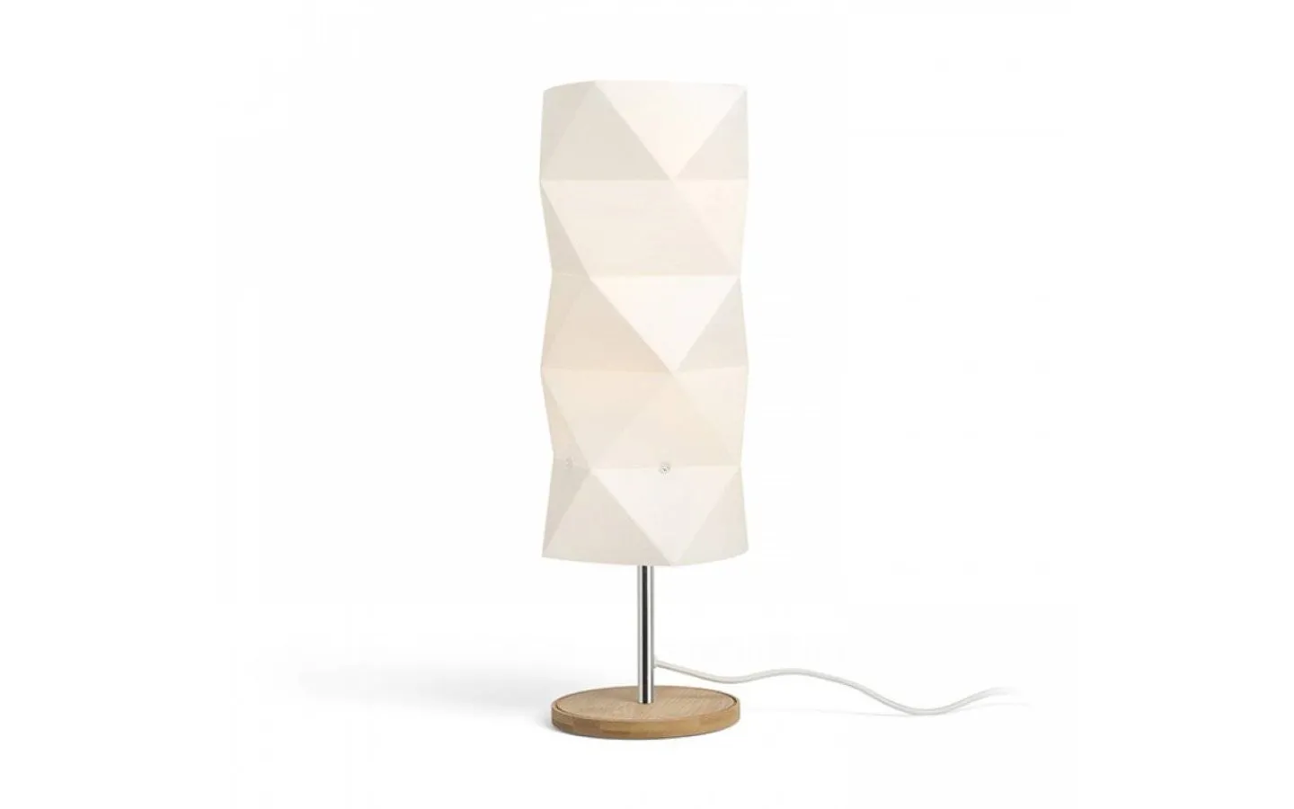 Bordslampor<Rendl Zumba Bordslampa 47cm Vit/Trä/Krom