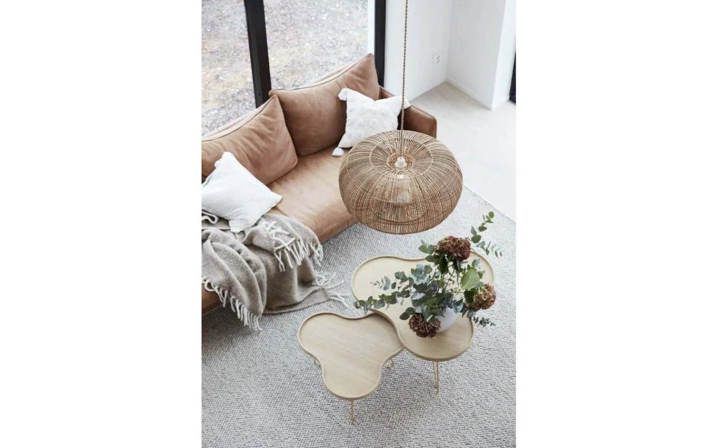 Vardagsrum|Stora Taklampor Ø50-69 Cm<PR Home Zuri Taklampa 61cm Natur