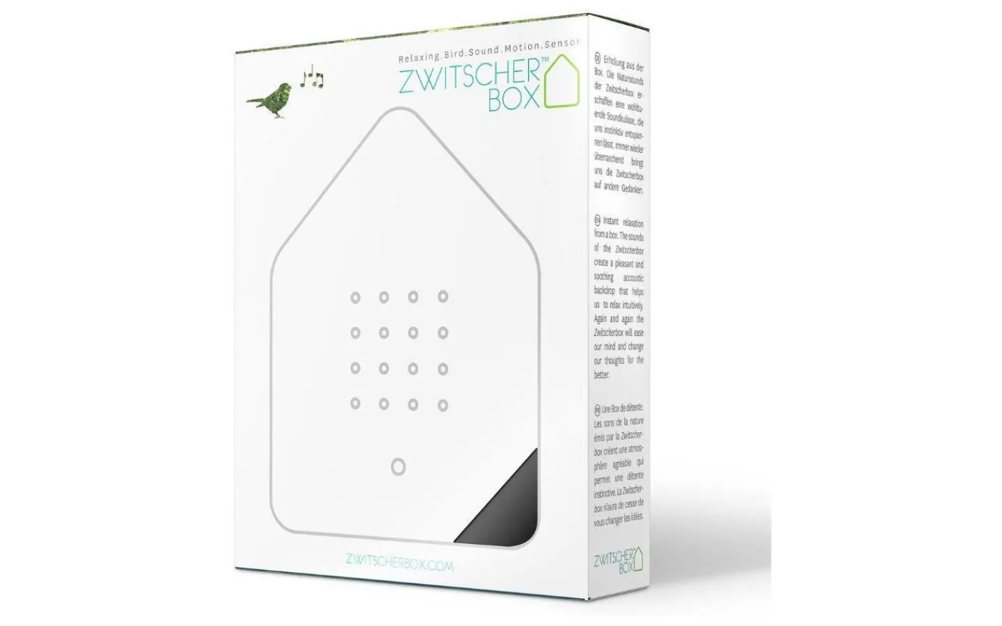 Relaxound Zwitscherbox Speldosa Fågelkvitter Svart/Vit* Högtalare